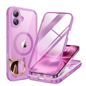 iPhone 16 Protective Case-Pink Translucent